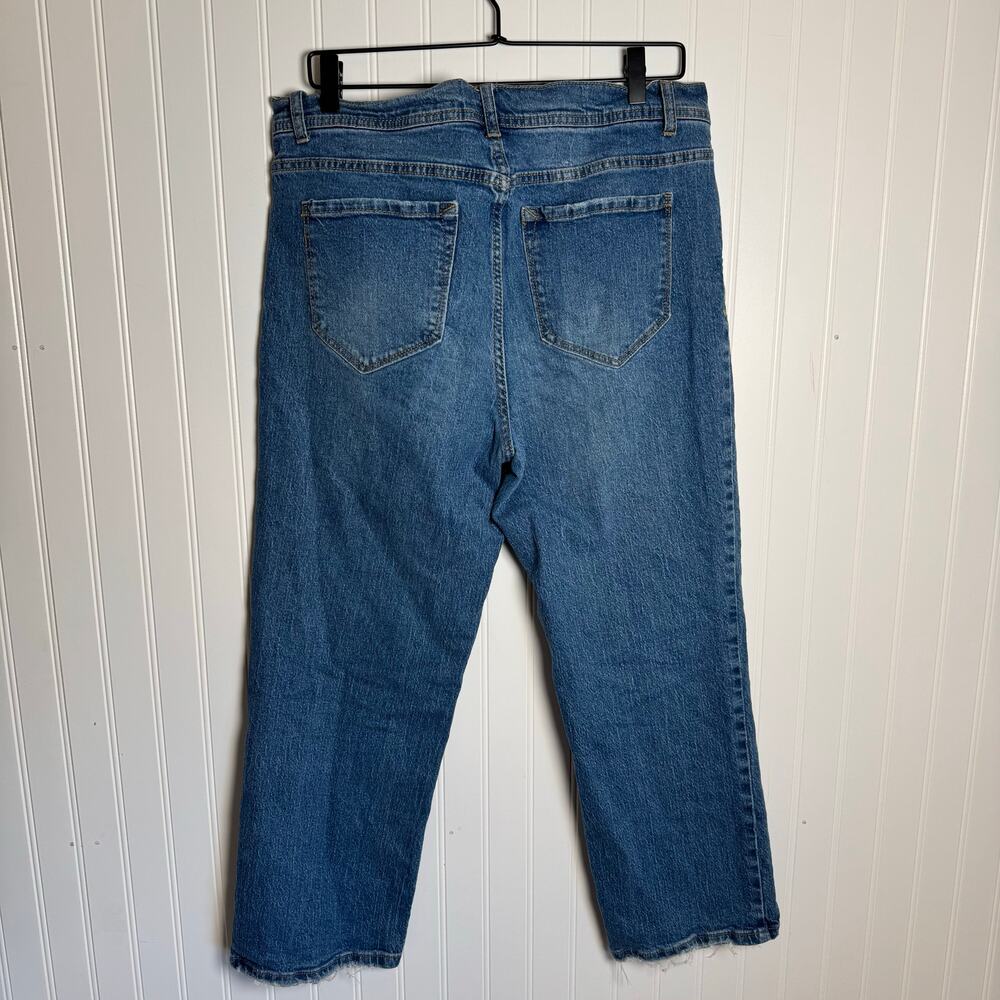 Kensie The Mila High-Rise Relaxed Straight Leg Denim Jeans Women’s Size 12 - Picture 3 of 11